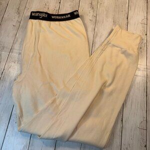 WRANGLER Workwear Base Layer Thermal Long John Pants Size XL Beige